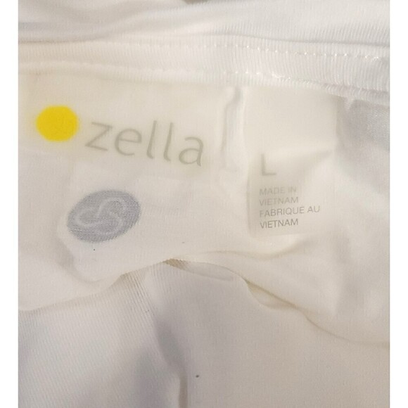 NWT - ZELLA Women’s Performance White Sleeveless Tee - Size L - Picture 7 of 9